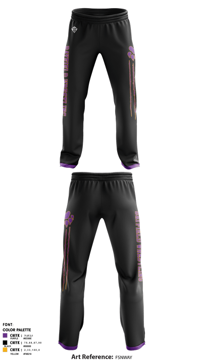 Bayfield High School Wolverine Wrestling 12563636 Sweatpants - 1