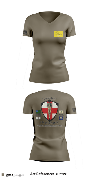 Women's Short Sleeve Vneck Shirt, , Army, Teamtime, Team time, sublimation, custom sports apparel, team uniforms, spirit wear, spiritwear, sports uniforms, custom shirts, team store, custom team store, fundraiser sports, apparel fundraiser