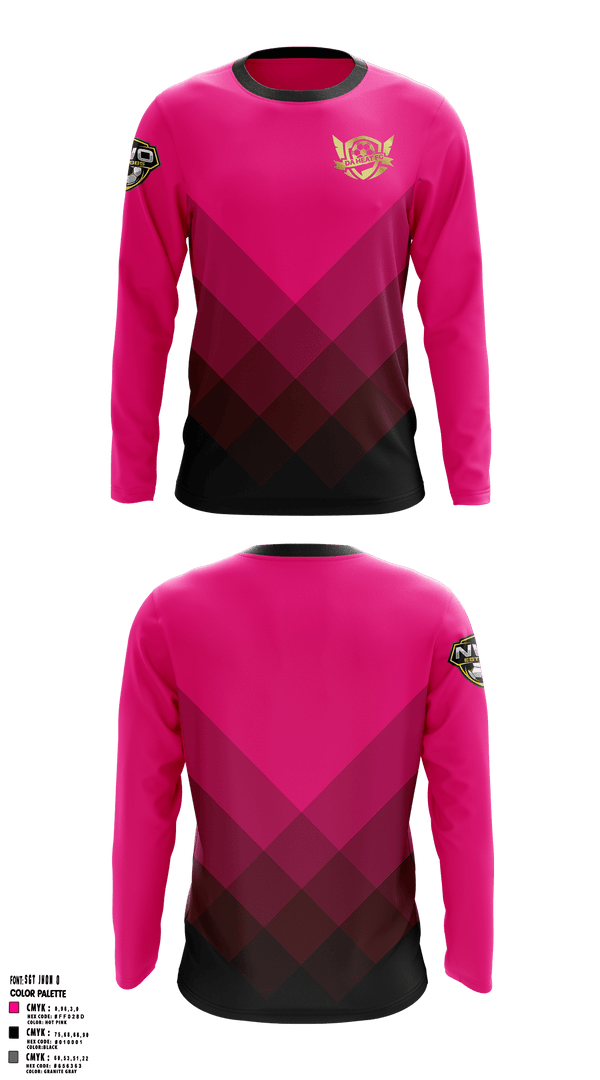 Long Sleeve Performance Shirt, DA HEAT FC, Spirit Store, Teamtime, Team time, sublimation, custom sports apparel, team uniforms, spirit wear, spiritwear, sports uniforms, custom shirts, team store, custom team store, fundraiser sports, apparel fundraiser