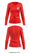 Santiam Christian School Wrestling 60304138 Women's Long Sleeve V-neck Shirt - 7