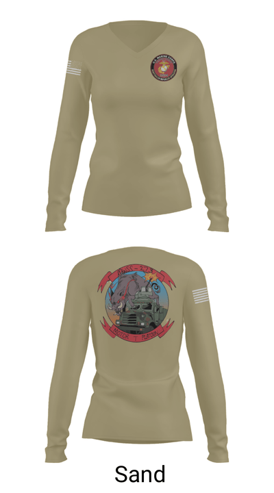 Mwss-273 21375941 Women's Long Sleeve V-neck Shirt - 42