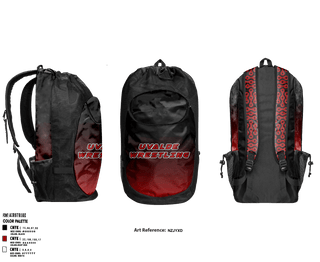 Gear Bag, UVALDE, Wrestling, Teamtime, Team time, sublimation, custom sports apparel, team uniforms, spirit wear, spiritwear, sports uniforms, custom shirts, team store, custom team store, fundraiser sports, apparel fundraiser