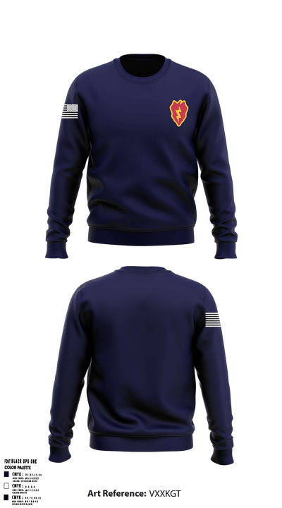 4-3 AHB 9137398 Crew Neck Sweatshirt - 1