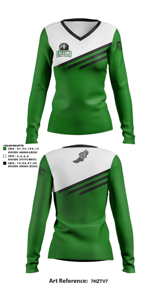 Women's Long Sleeve Vneck Shirt, River Valley High School Cross Country, Cross Country, Teamtime, Team time, sublimation, custom sports apparel, team uniforms, spirit wear, spiritwear, sports uniforms, custom shirts, team store, custom team store, fundraiser sports, apparel fundraiser