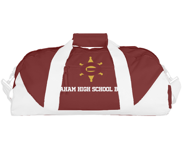 Duffle Bag, Graham High School Band, Spirit Store, Teamtime, Team time, sublimation, custom sports apparel, team uniforms, spirit wear, spiritwear, sports uniforms, custom shirts, team store, custom team store, fundraiser sports, apparel fundraiser