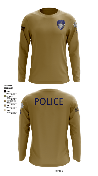 Long Sleeve Performance Shirt, Willits Little Lake JRTF, Police, Teamtime, Team time, sublimation, custom sports apparel, team uniforms, spirit wear, spiritwear, sports uniforms, custom shirts, team store, custom team store, fundraiser sports, apparel fundraiser