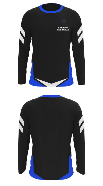 Harrison High School 33399687 Long Sleeve Performance Shirt - 38