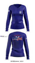 Fayetteville Fire Department Station 2 7594023 Women's Long Sleeve V-neck Shirt - 2