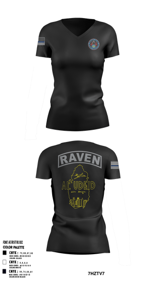 Women's Short Sleeve Vneck Shirt, , Air Force, Teamtime, Team time, sublimation, custom sports apparel, team uniforms, spirit wear, spiritwear, sports uniforms, custom shirts, team store, custom team store, fundraiser sports, apparel fundraiser