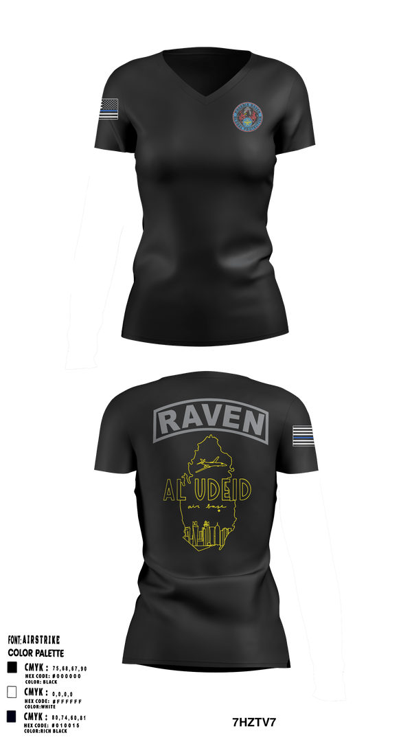 Women's Short Sleeve Vneck Shirt, , Air Force, Teamtime, Team time, sublimation, custom sports apparel, team uniforms, spirit wear, spiritwear, sports uniforms, custom shirts, team store, custom team store, fundraiser sports, apparel fundraiser