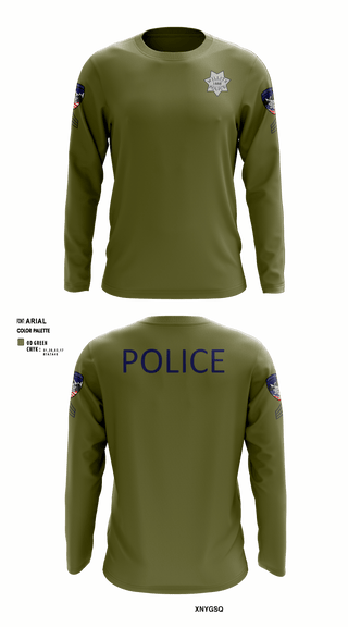 Long Sleeve Performance Shirt, Willits Little Lake JRTF, Police, Teamtime, Team time, sublimation, custom sports apparel, team uniforms, spirit wear, spiritwear, sports uniforms, custom shirts, team store, custom team store, fundraiser sports, apparel fundraiser