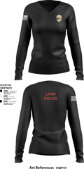Lynn Police Department 639749293 Women's Long Sleeve V-neck Shirt - 1