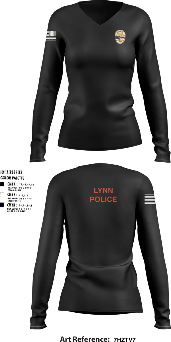 Women's Long Sleeve Vneck Shirt, , Police, Teamtime, Team time, sublimation, custom sports apparel, team uniforms, spirit wear, spiritwear, sports uniforms, custom shirts, team store, custom team store, fundraiser sports, apparel fundraiser