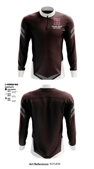 Quarter Zip Jacket, Havana Junior High School, Spirit Store, Teamtime, Team time, sublimation, custom sports apparel, team uniforms, spirit wear, spiritwear, sports uniforms, custom shirts, team store, custom team store, fundraiser sports, apparel fundraiser