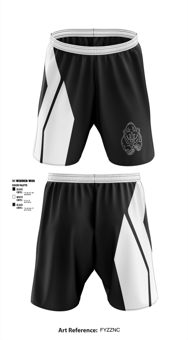 Athletic Shorts With Pockets, Black Bears, Football, Teamtime, Team time, sublimation, custom sports apparel, team uniforms, spirit wear, spiritwear, sports uniforms, custom shirts, team store, custom team store, fundraiser sports, apparel fundraiser