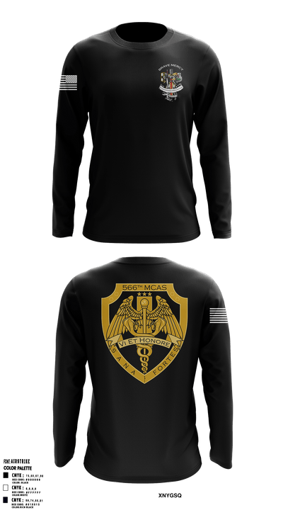 566 MCAS 1040274 Long Sleeve Performance Shirt - 61