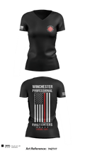 Winchester Fire Department 95741675 Women's Short Sleeve V-neck Shirt - 5