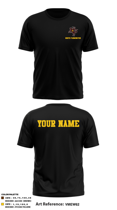 North Farmington High School Basketball 37037275 Short Sleeve Performance Shirt - 32