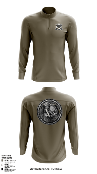 Quarter Zip Jacket, , Army, Teamtime, Team time, sublimation, custom sports apparel, team uniforms, spirit wear, spiritwear, sports uniforms, custom shirts, team store, custom team store, fundraiser sports, apparel fundraiser
