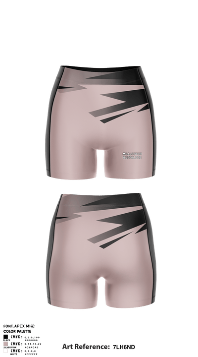 McAlester Buffaloes 97299256 Women's Compression Shorts - 2
