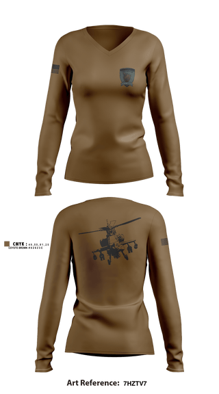 Women's Long Sleeve Vneck Shirt, A Co. 1-25 AB, Army, Teamtime, Team time, sublimation, custom sports apparel, team uniforms, spirit wear, spiritwear, sports uniforms, custom shirts, team store, custom team store, fundraiser sports, apparel fundraiser