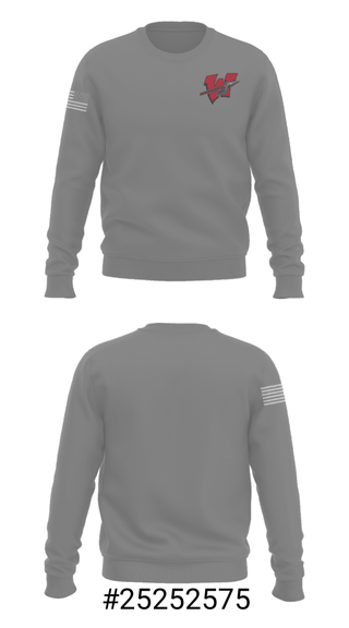Crew Neck Sweatshirt, Warrenton R-3 High School Volleyball, Men's Volleyball, Teamtime, Team time, sublimation, custom sports apparel, team uniforms, spirit wear, spiritwear, sports uniforms, custom shirts, team store, custom team store, fundraiser sports, apparel fundraiser