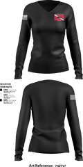 Point Beach Dive Team 75874381 Women's Long Sleeve V-neck Shirt - 1