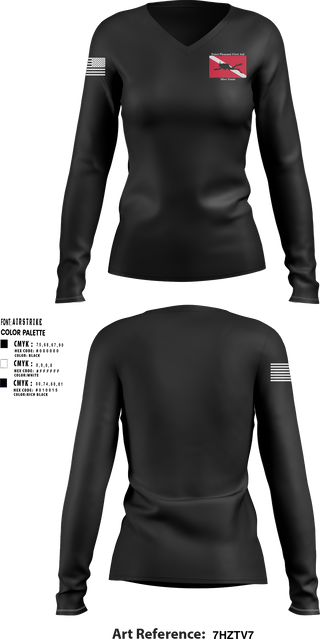 Women's Long Sleeve Vneck Shirt, Point Beach Dive Team, Fire Department, Teamtime, Team time, sublimation, custom sports apparel, team uniforms, spirit wear, spiritwear, sports uniforms, custom shirts, team store, custom team store, fundraiser sports, apparel fundraiser