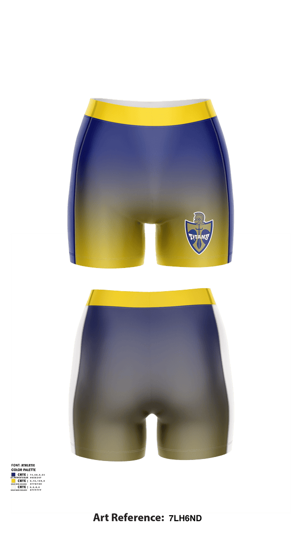 Women's Compression Shorts, Hidden Valley High School Wrestling, Wrestling, Teamtime, Team time, sublimation, custom sports apparel, team uniforms, spirit wear, spiritwear, sports uniforms, custom shirts, team store, custom team store, fundraiser sports, apparel fundraiser