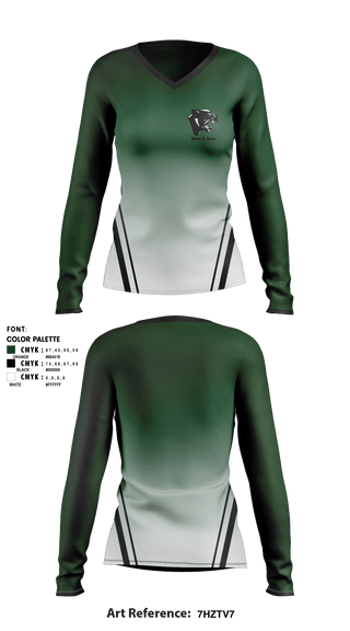 Women's Long Sleeve Vneck Shirt, Helen S Dunn Middle School, Spirit Store, Teamtime, Team time, sublimation, custom sports apparel, team uniforms, spirit wear, spiritwear, sports uniforms, custom shirts, team store, custom team store, fundraiser sports, apparel fundraiser
