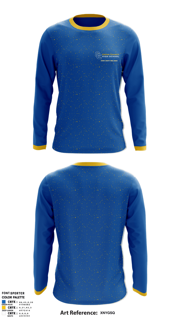 Long Sleeve Performance Shirt, Crook County High School Cheer, Cheer, Teamtime, Team time, sublimation, custom sports apparel, team uniforms, spirit wear, spiritwear, sports uniforms, custom shirts, team store, custom team store, fundraiser sports, apparel fundraiser