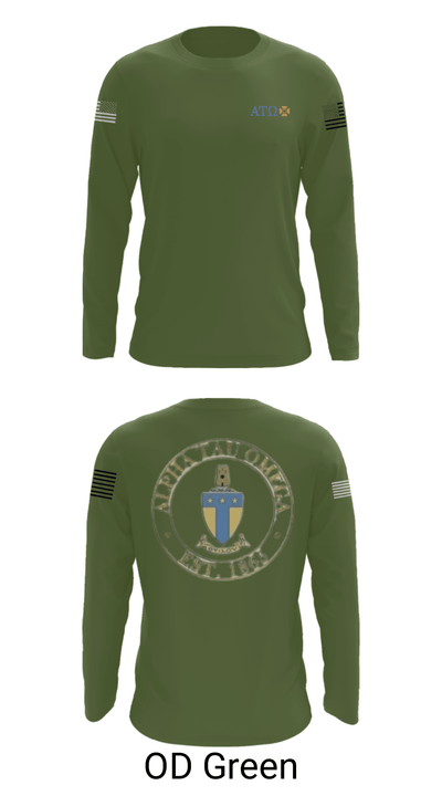 Alpha tau omega 13978361 Long Sleeve Performance Shirt - 27