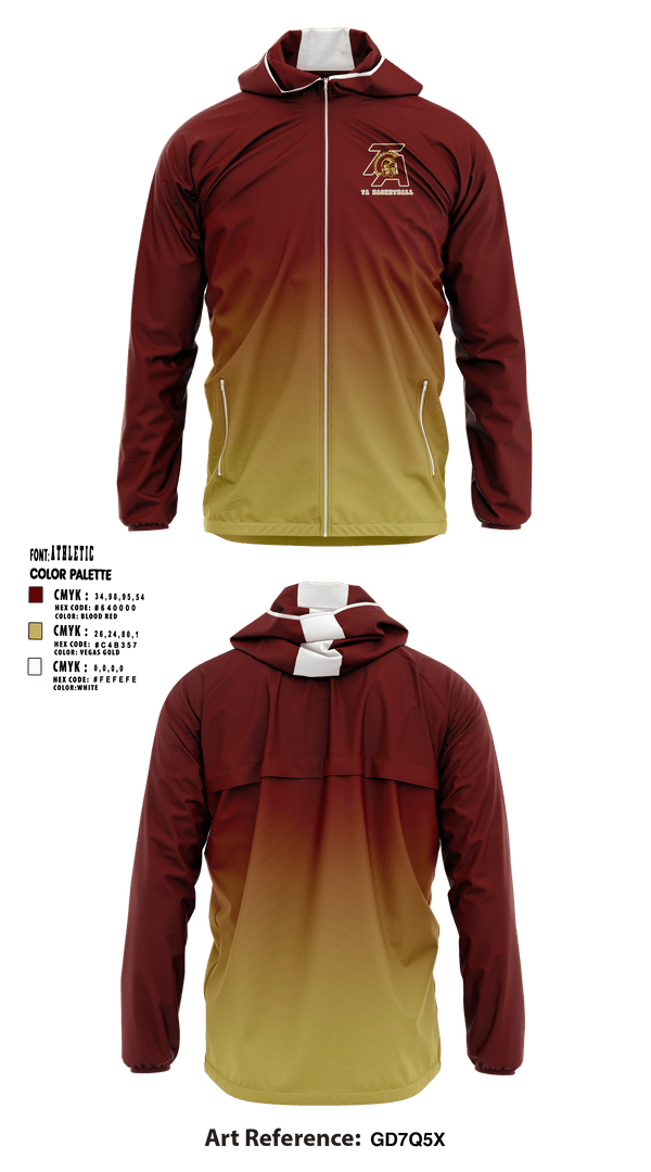 Windbreaker, Thornton Academy, Spirit Store, Teamtime, Team time, sublimation, custom sports apparel, team uniforms, spirit wear, spiritwear, sports uniforms, custom shirts, team store, custom team store, fundraiser sports, apparel fundraiser