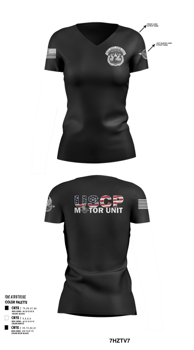 MOTOR UNIT 1828 8601121 Women's Short Sleeve V-neck Shirt - 4