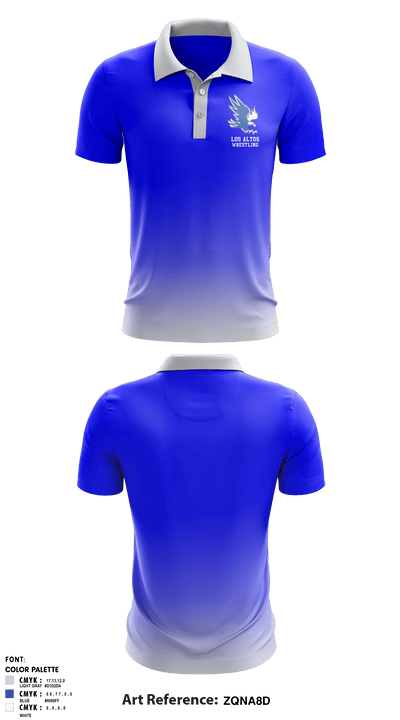 Los Altos High School Wrestling 82261589 Short Sleeve Performance Polo - 1