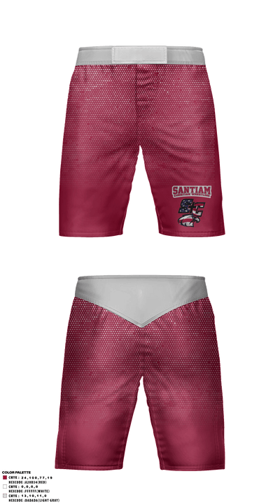 Santiam Christian School Wrestling 60304138 Fight Shorts - 4