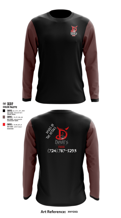 Devils Detail ShopDevils Detail Shop 1775971 Long Sleeve Performance Shirt - 1