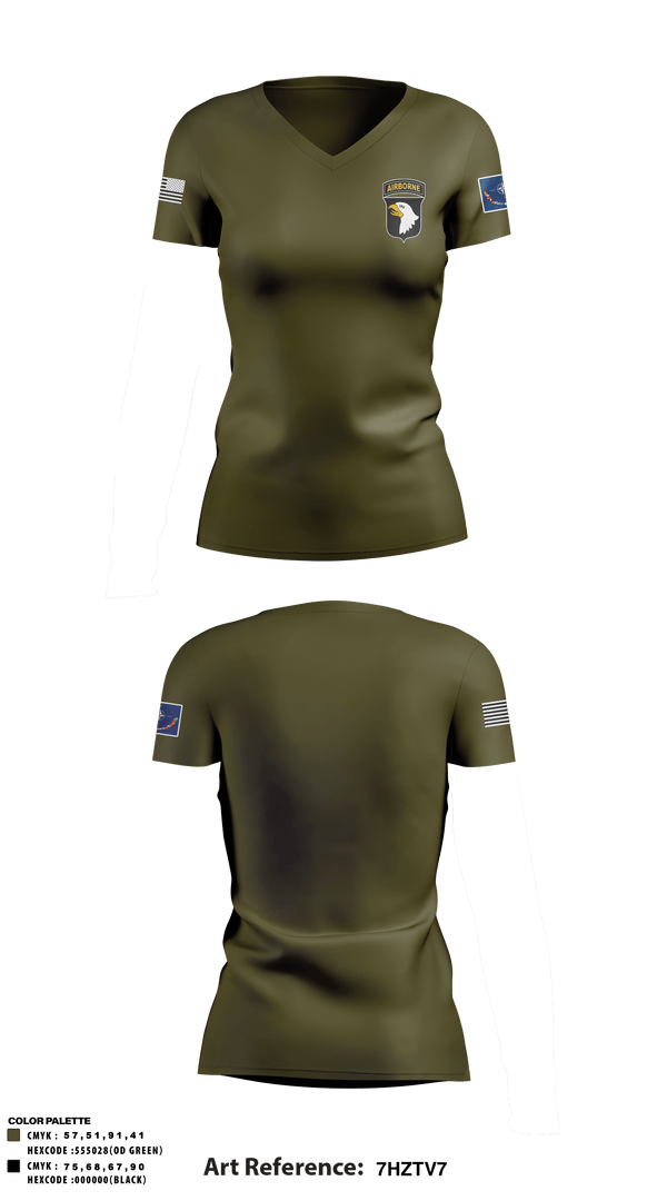 Women's Short Sleeve Vneck Shirt, , Army, Teamtime, Team time, sublimation, custom sports apparel, team uniforms, spirit wear, spiritwear, sports uniforms, custom shirts, team store, custom team store, fundraiser sports, apparel fundraiser