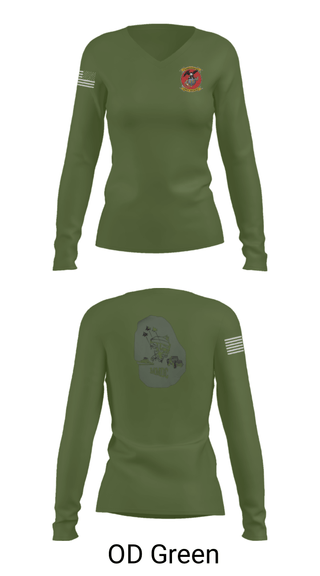 Women's Long Sleeve Vneck Shirt, , Marines, Teamtime, Team time, sublimation, custom sports apparel, team uniforms, spirit wear, spiritwear, sports uniforms, custom shirts, team store, custom team store, fundraiser sports, apparel fundraiser