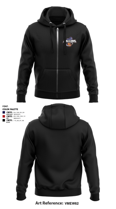 Ballers Basketball 24091710 Zip Hoodie - 2