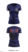 Boston Fire Department 86583184 Women's Short Sleeve V-neck Shirt - 3