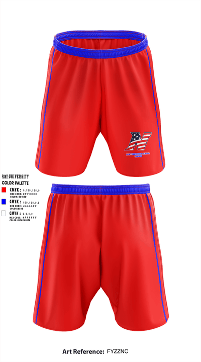 Northern High School Tennis 10530235 Athletic Shorts With Pockets - 1