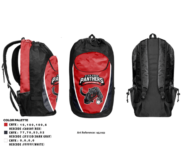 Gear Bag, Glen Rock Panthers 12U, Baseball, Teamtime, Team time, sublimation, custom sports apparel, team uniforms, spirit wear, spiritwear, sports uniforms, custom shirts, team store, custom team store, fundraiser sports, apparel fundraiser