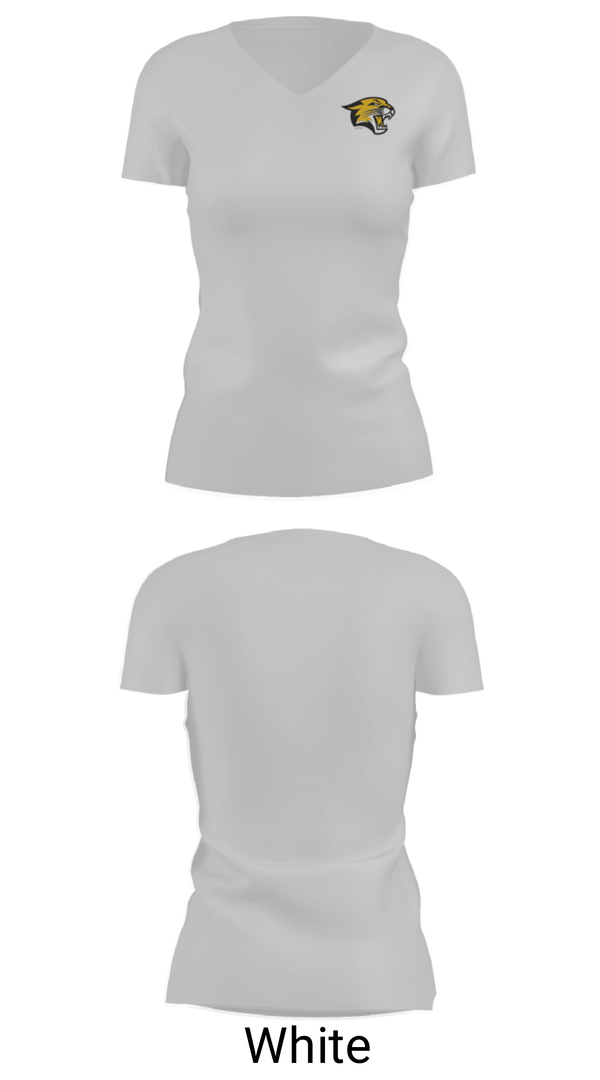 Women's Short Sleeve Vneck Shirt, Cascade High School, Spirit Store, Teamtime, Team time, sublimation, custom sports apparel, team uniforms, spirit wear, spiritwear, sports uniforms, custom shirts, team store, custom team store, fundraiser sports, apparel fundraiser