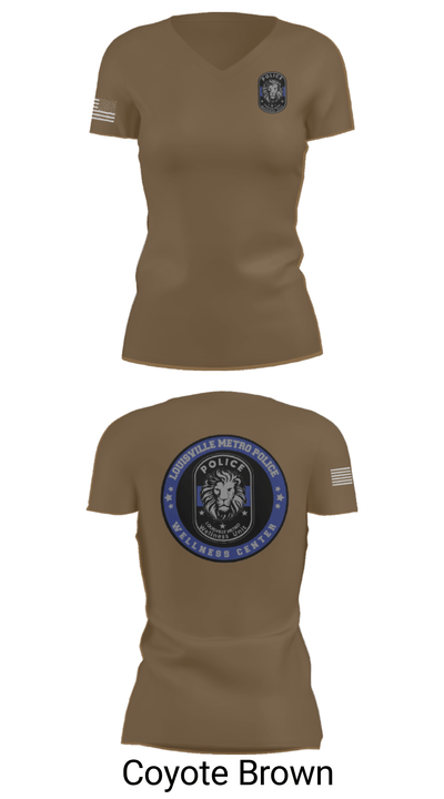LMPD WELLNESS UNIT 57216807 Women's Short Sleeve V-neck Shirt - 12