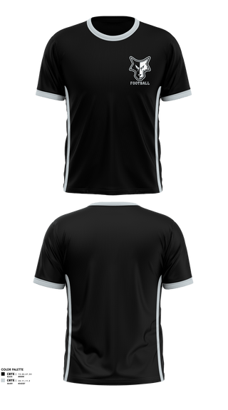 Short Sleeve Performance Shirt, Waverly-South Shore Coyotes, Football, Teamtime, Team time, sublimation, custom sports apparel, team uniforms, spirit wear, spiritwear, sports uniforms, custom shirts, team store, custom team store, fundraiser sports, apparel fundraiser