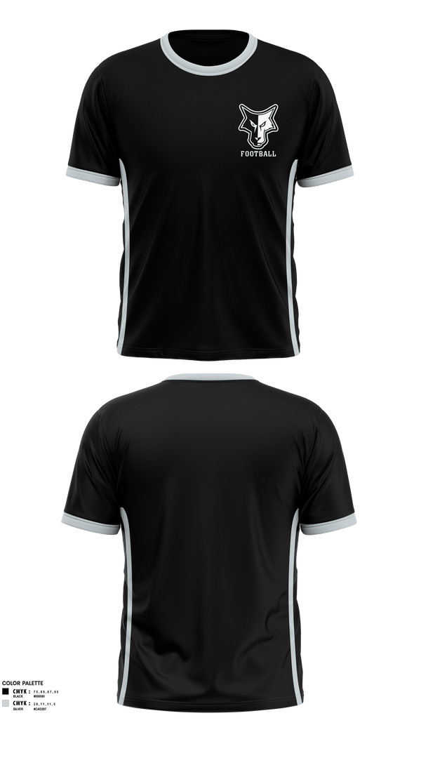 Short Sleeve Performance Shirt, Waverly-South Shore Coyotes, Football, Teamtime, Team time, sublimation, custom sports apparel, team uniforms, spirit wear, spiritwear, sports uniforms, custom shirts, team store, custom team store, fundraiser sports, apparel fundraiser