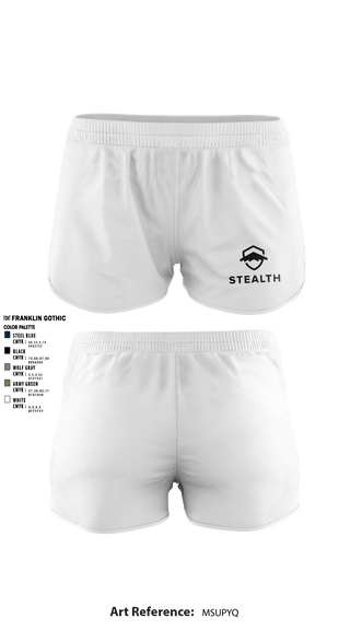 Women's Shorts, Stealth customs, , Teamtime, Team time, sublimation, custom sports apparel, team uniforms, spirit wear, spiritwear, sports uniforms, custom shirts, team store, custom team store, fundraiser sports, apparel fundraiser