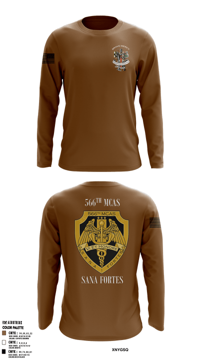 566th MCAS- Army 77440363 Long Sleeve Performance Shirt - 58