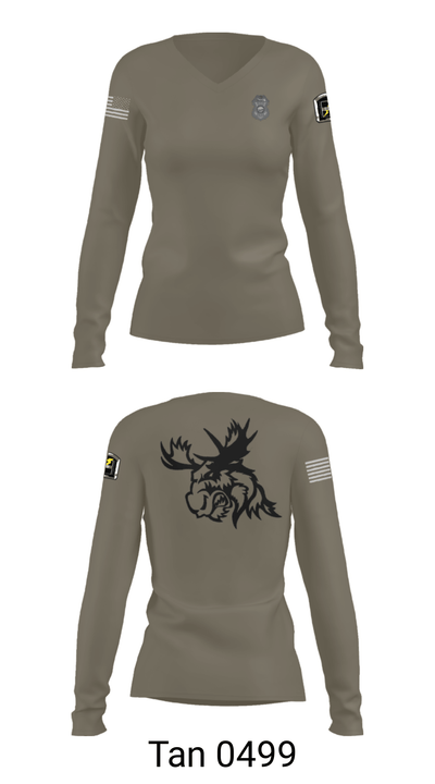 SPD TACTICAL RESPONSE TEAM 13504986 Women's Long Sleeve V-neck Shirt - 41